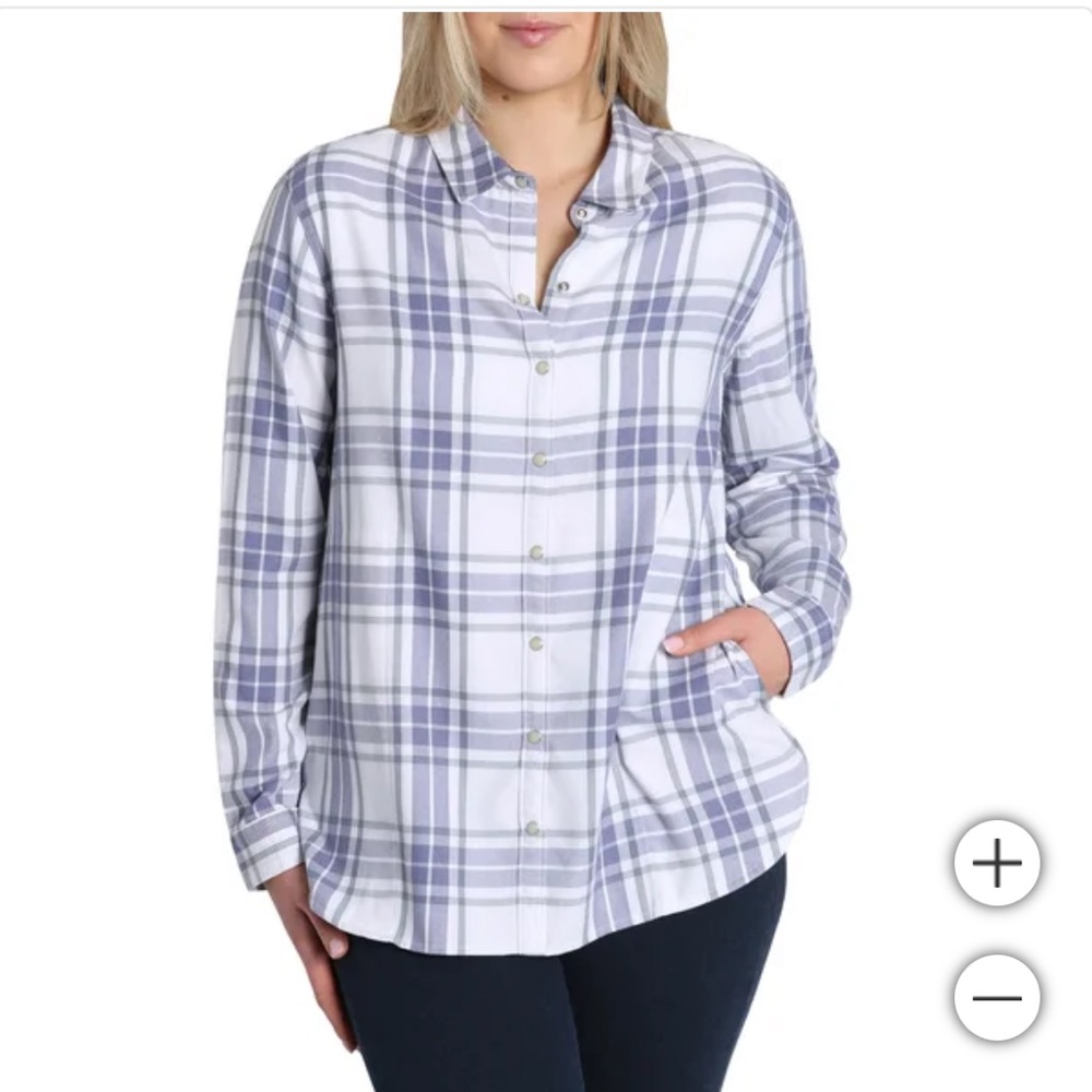 NWT Jachs Girlfriend Ladies' Flannel Shirt